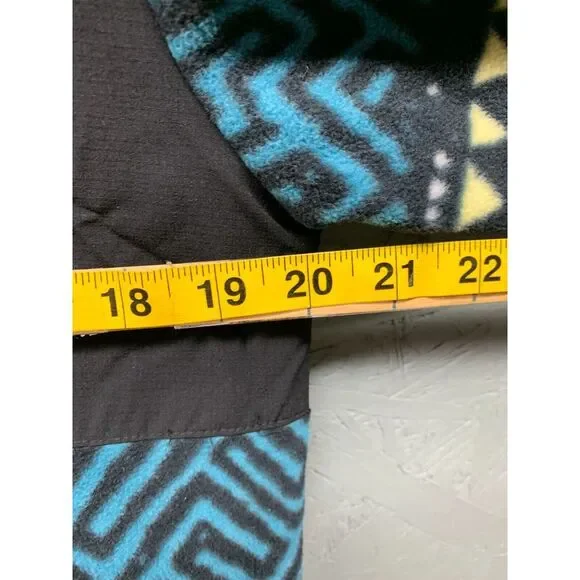 Quiksilver Men’s S OG Retro Printed Polar Fleece‎ Full Zip Jacket Hiking Outdoor - Picture 11 of 13